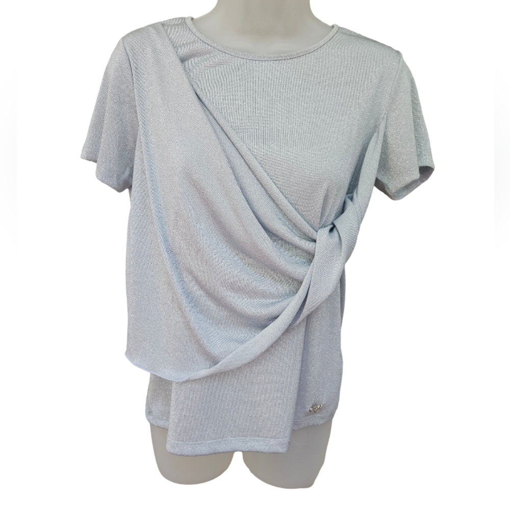 BLUGIRL metallic blue top